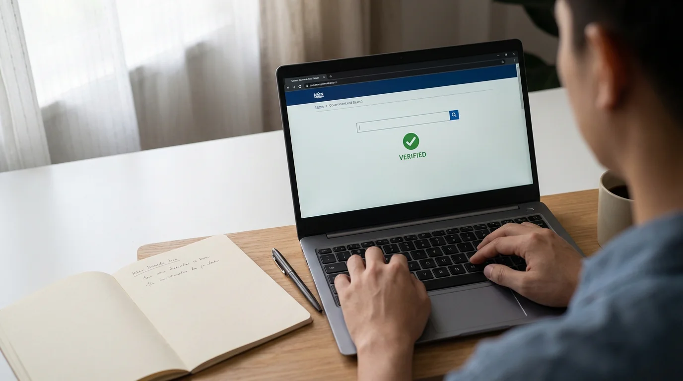 Verifying an offshore casino licence on a regulator public register